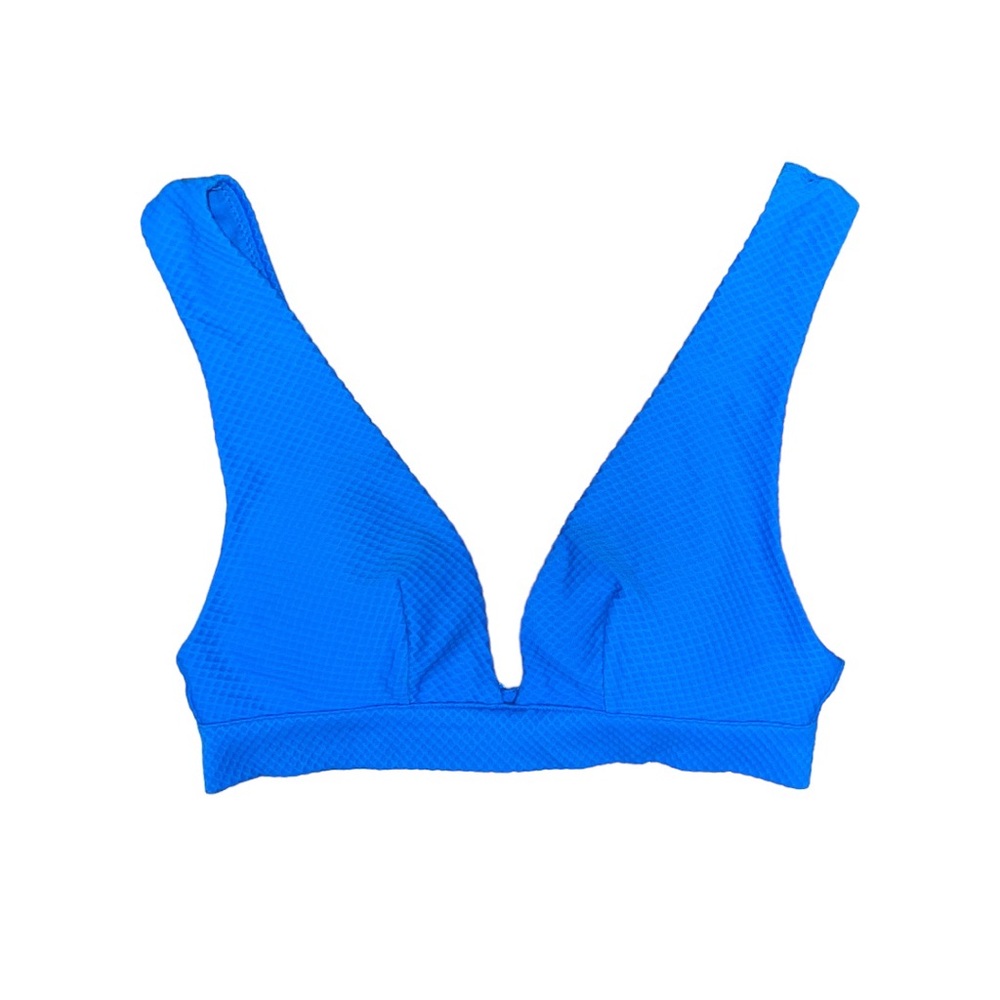 & Other Stories Textured Triangle Bikini Top Women’s 2 Bright Blue‎
